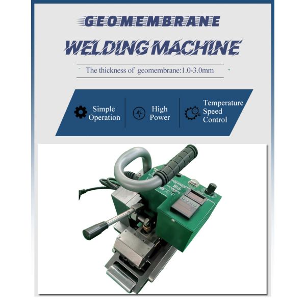 High power temperature control 900 geomembrane welder for welding pond liner landfill