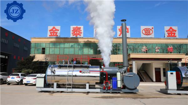Tipo industrial horizontal da caldeira de vapor WNS do gás para a fábrica de matéria têxtil