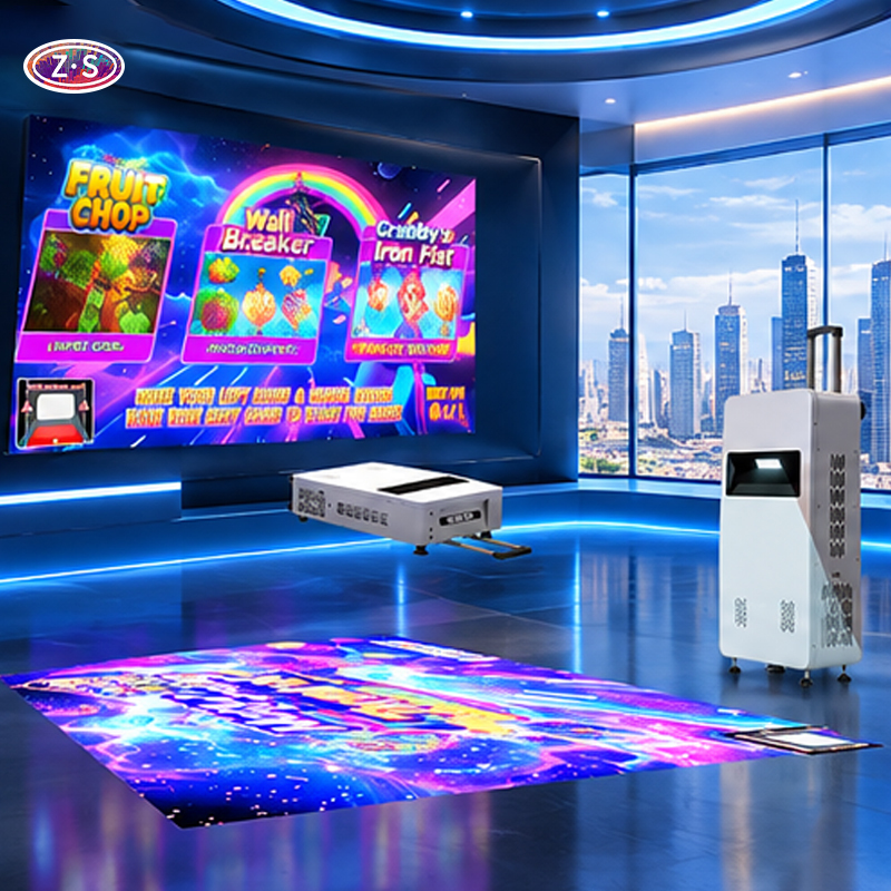 Commercial Interactive Gaming Solution for Portable Wall and Floor Experiences