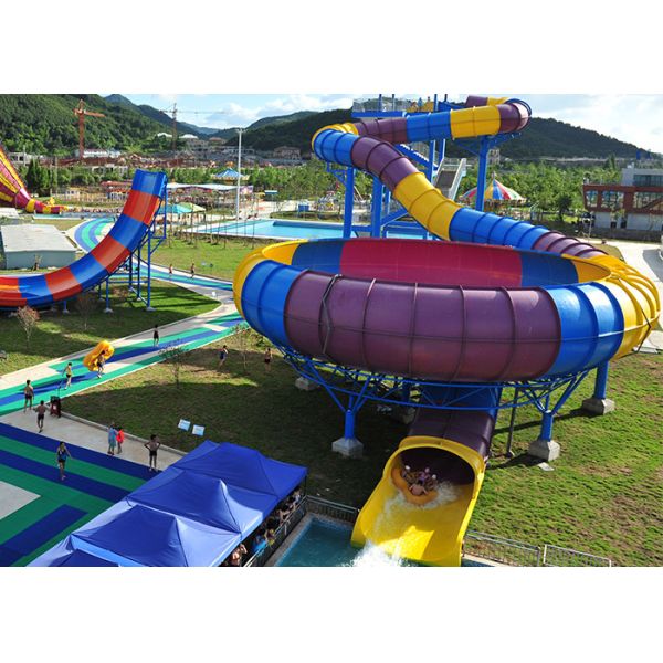 Аквапарк темы водных горок супер стеклоткани водных горок бумеранга коммерчески