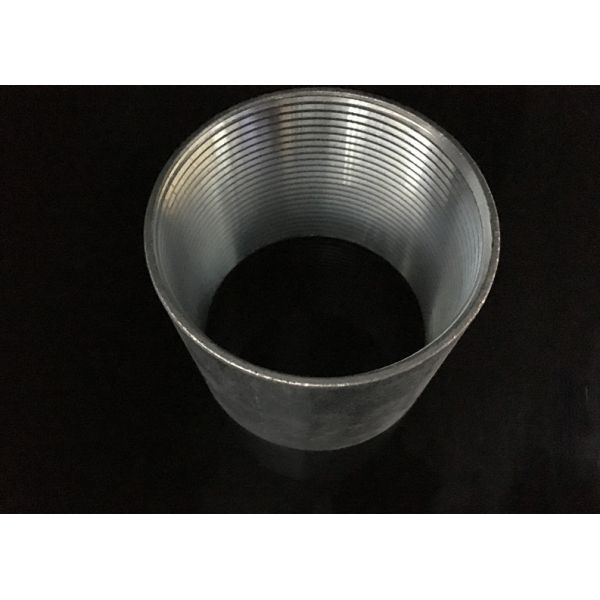 Rigid Coupling Zinc Plated Steel , IMC Conduit Fittings , Electrical Galvanized Threaded Coupler
