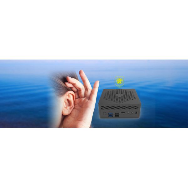 N5100 CPU QUAD-CORE FANLESS мини-компьютер HDMI DP VGA UHD графики