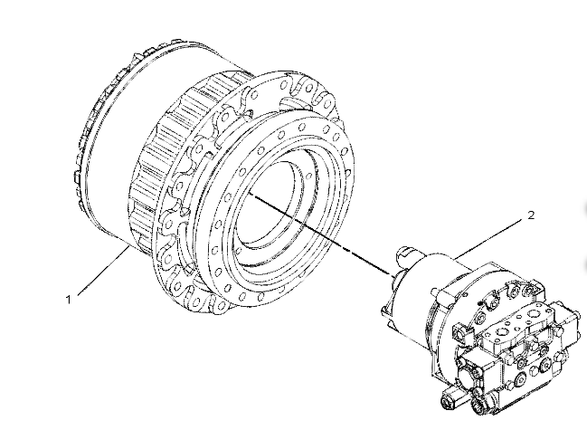 Motor de viaje E325D E329D E320D con caja de cambios 2676796 3789567 para excavadora
