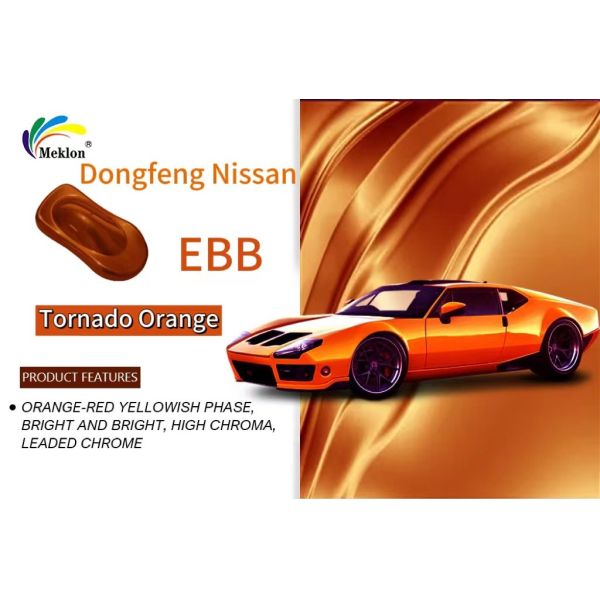Dongfeng Nissan EBB Tornado Orange Refurbishing Car Paint Nível baixo de COV