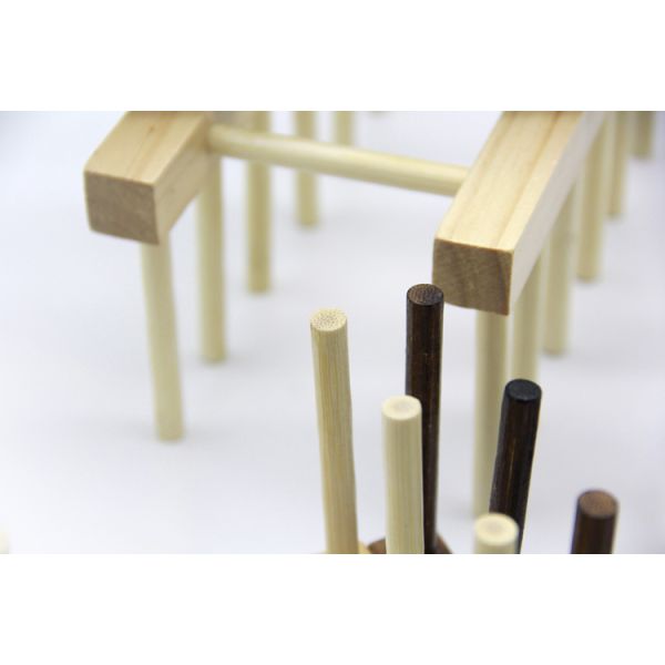 Wooden Wine Tea Cup Holder Stand Carbonized Kitchen Drain Rack