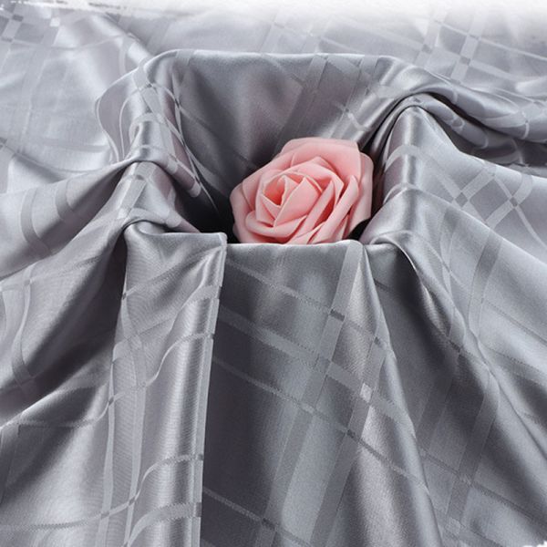 Помытая песком ткань сатинировки вискозы 51% вискоза 49% жаккарда для платья