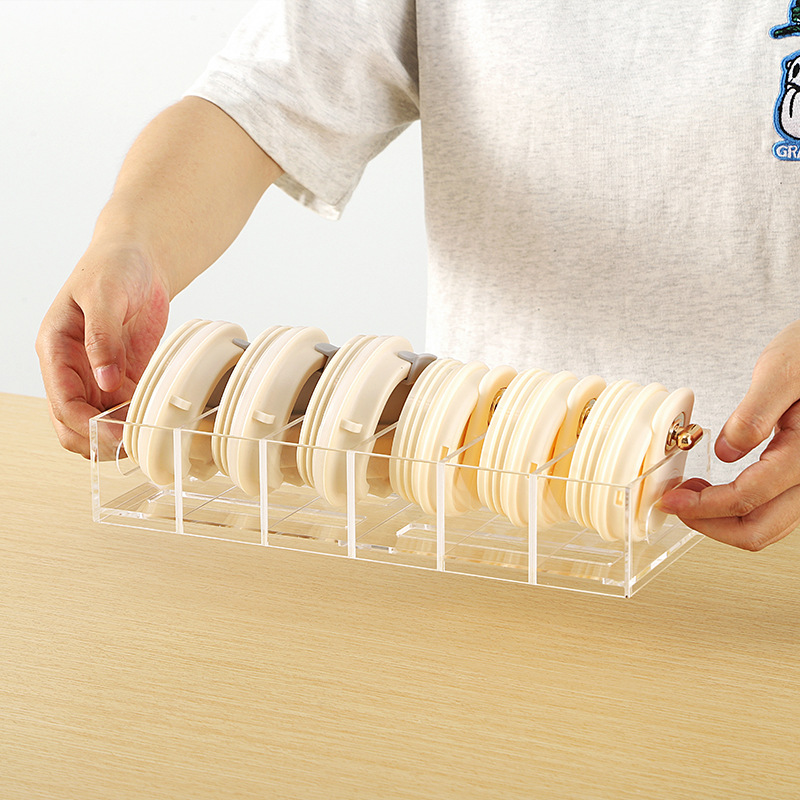 Acrylic Wall Hanging Cup Cover Storage Box Cup Cover Drain Organizer Removable Partition Flat Bottom Cup Cover Storage Rack