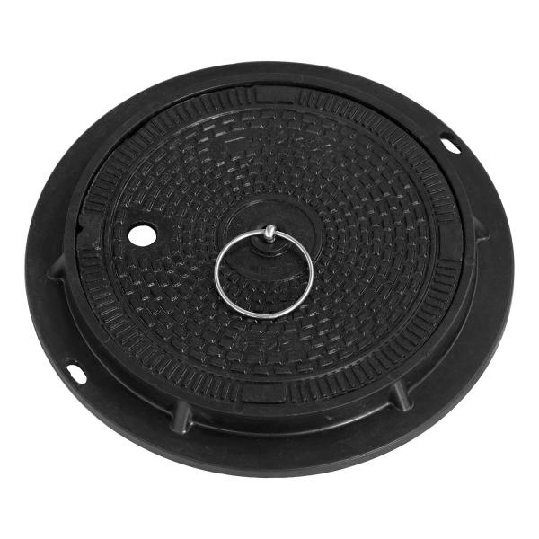 SMC Round Manhole Cover , Composite EN124 Sewer Cap Cover Light Capacity
