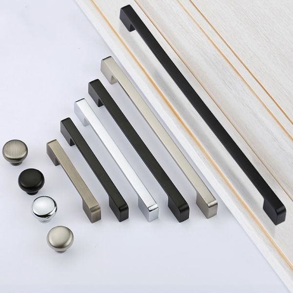 Modern Customizable Metal Aluminum Alloy Furniture Hardware Accessories Wardrobe Cabinet Bedroom Living Room Furniture Handle