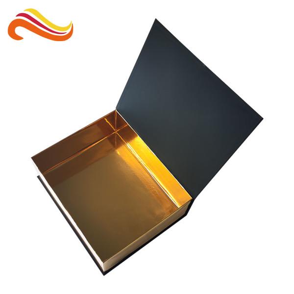 Bookshape Black Color Decorative Cardboard Gift Boxes Paper Material 1000g Greyboard