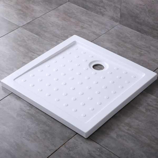 90mm Diameter Waste Hole Rectangular Acrylic Shower Base Bathtub Tray with Full Sizes