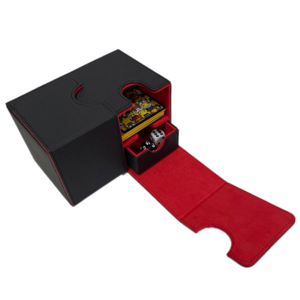 Кожа ПУ держателя коробки палубы двойника Ткг спортов 160+ для коллекционирования