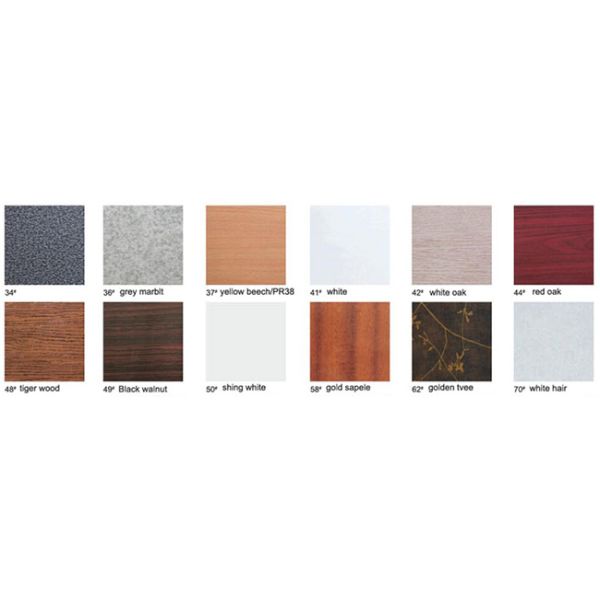 Custom Swinging Closet Doors PVC Film Pressed With 3 Doors And 2 Drawers