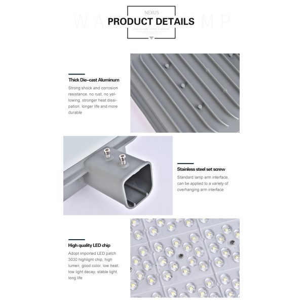 Water Resistant IP65 Led Street Lights , 200w 250w Led Street Light Fast Delivery