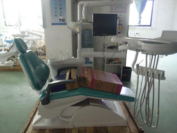 D302 Mounted Dental Chair Unit Exam Equipment  4 Hole 2 Hole