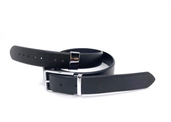 Black Brown Mens Leather Dress Belt Breathable Anti - Bacterial AZO Free