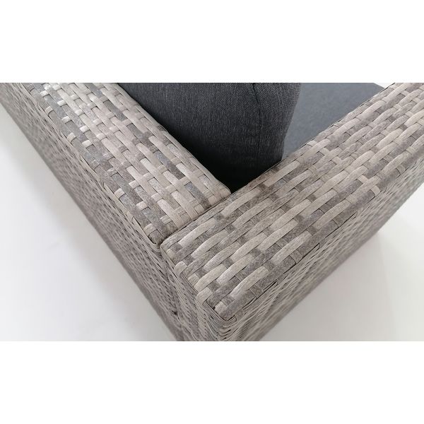 Garden Furniture Outdoor Low Price Wicker Garden Outdoor Plastic Rattan Sofa With Chaise Lounge
