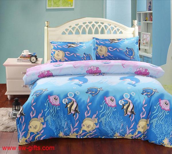 New Printing Bedding Set Fashion Bed Sheet Duvet Cover Pillowcase Winter Cotton Bed set