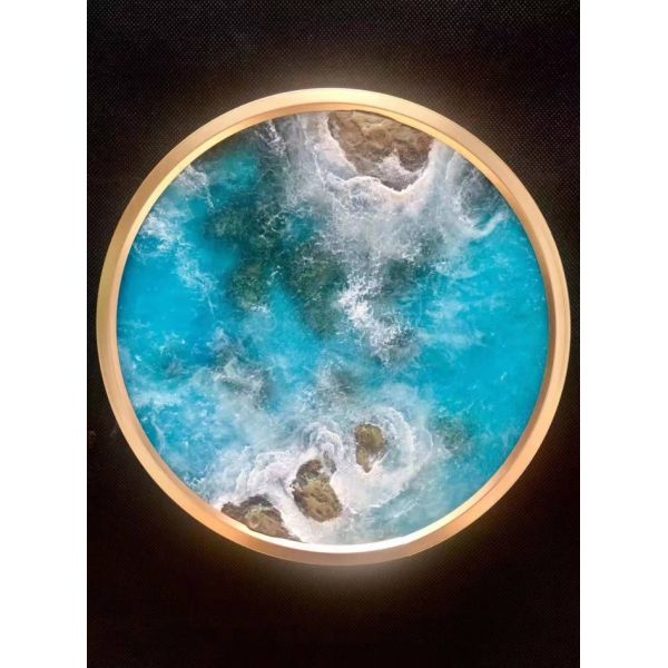 Indoor Mural Picture 10mm SGCC Decorative Fused Glass