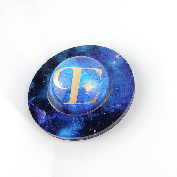 Acrylic Fridge Magnet with Bold Vibrant Design and Glossy Finish Blue Man Group Inspiration