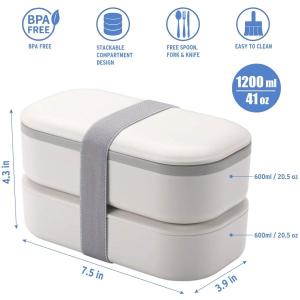 Stay Eco-Friendly on Your Picnic with our 2-Layer Organic BPA Free Plastic Lunch Box