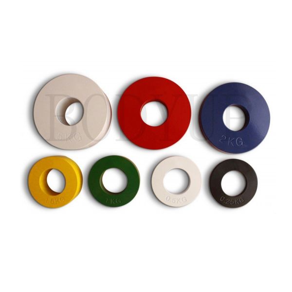 Steel Fractional Plates Weightlifting , Barbell Weight Plates Various Color