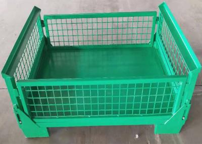 Logística dobrável feita sob encomenda de Mesh Storage Cages For Warehouse do fio