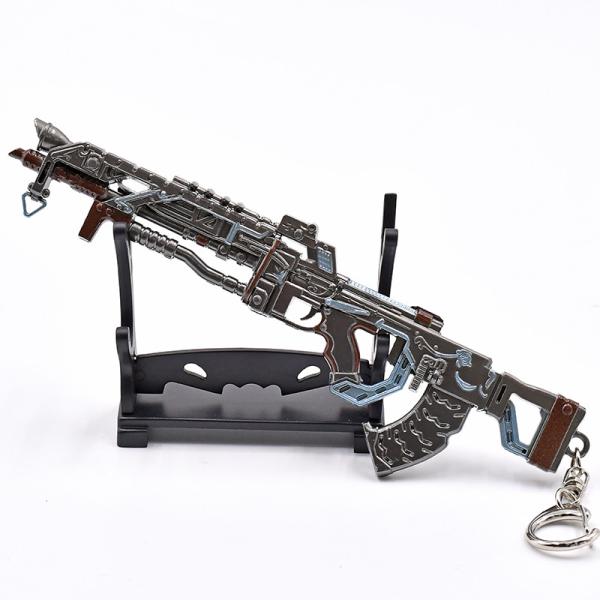 Customers customize popular shooting games Ape x mini metal 16 cm keychain toys mechanical gun models gift