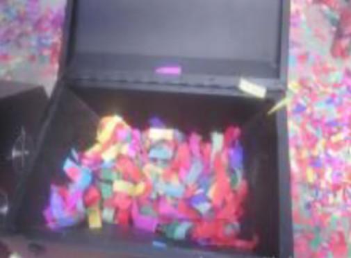 Spectacular 1000W Confetti Wedding Rainbow Machine For Stage Effect Equipment
