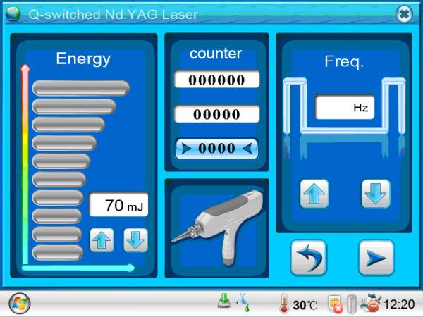 Protable Q - Switched ND YAg Laser Tattoo Removal Equipment With 1064nm / 532nm