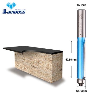 Lamboss Straight Flute Router Bit With Bearing 1/2 Long Blade Straight Router Bits