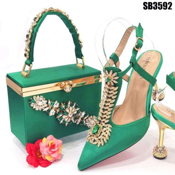1.5kg Italian Leather Shoes and Matching Bags Set in Napoli with Multiple Color Choices