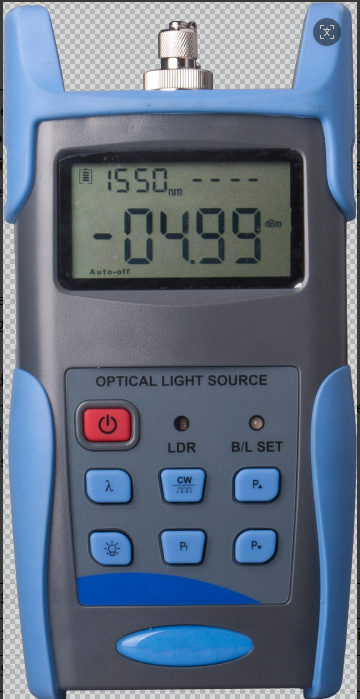 FTTx Fiber Optic Handheld Adjustable Light Source in Chinese For SM/MM FC/PC