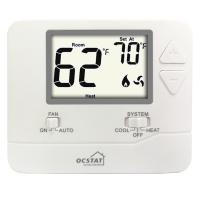 Riseem ABS + PC Matériau de chambre numérique à étage unique Thermostat non programmable pour la maison