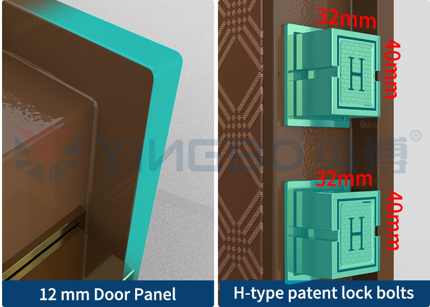 Stainless Steel Lock Safe Home Safe Box Zinc Alloy Lock Body Emergency Mechanical Key