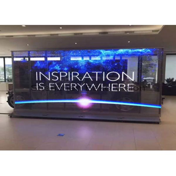 Transparent LED Screens 16 Bits High Brightness Processing LED Display For Advertising / Decoration