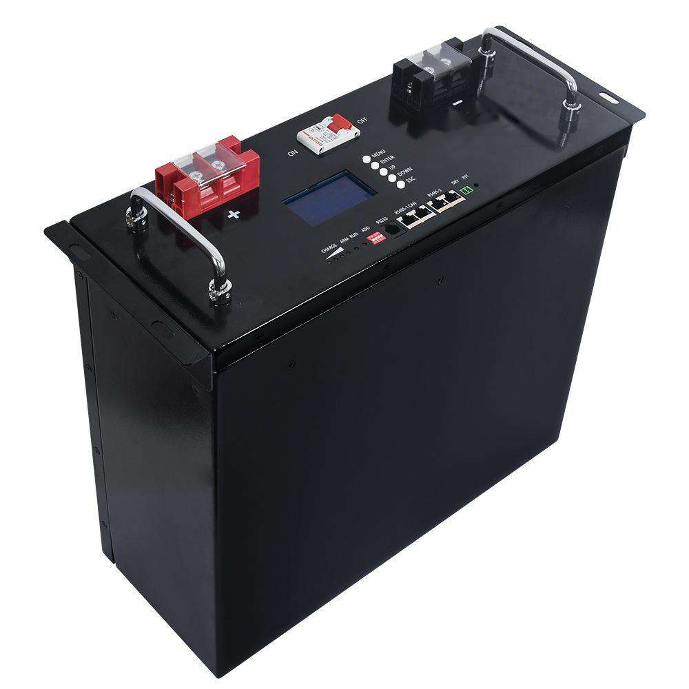 48V Lithium‑ion LiFePO4 Battery 200Ah for Energy Storage, Solar Lithium‑ion Battery with CAN Communication Port for Hybrid Grid