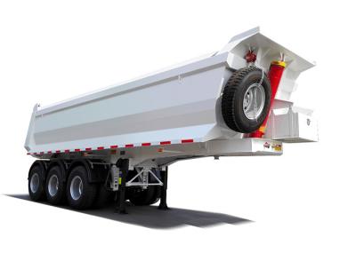 50 Ton U Type Low Bed Semi Trailer Body Tipping , 3 BPW Axles Dumpping Semi Trailer