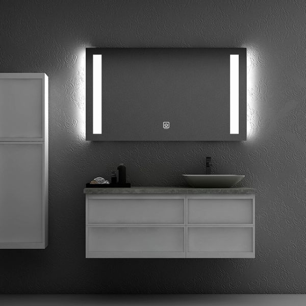 Copper Free Silver Round Bathroom Mirror Wall Mounted Customized