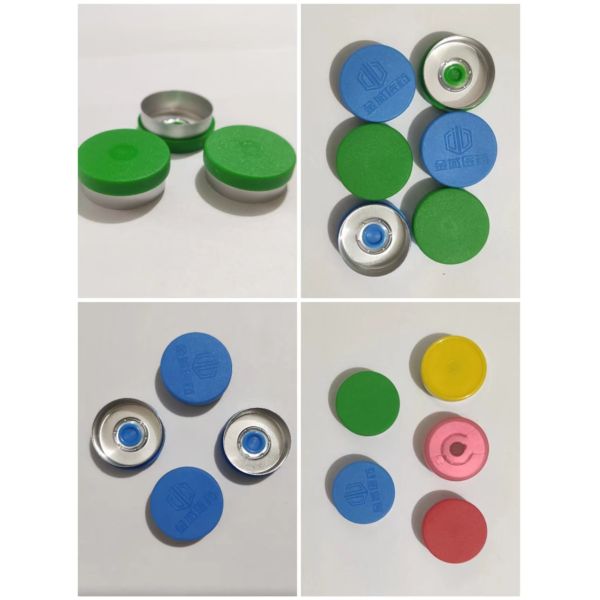 Алюминий крышки 28мм серебра ИСО9001 алюминиевый пластиковый сальто с уплотнений