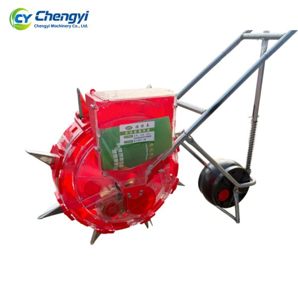 Reinforced Metal Hand Push Seeder Sowing Tool Stable Efficient Planting For Farmland Garden