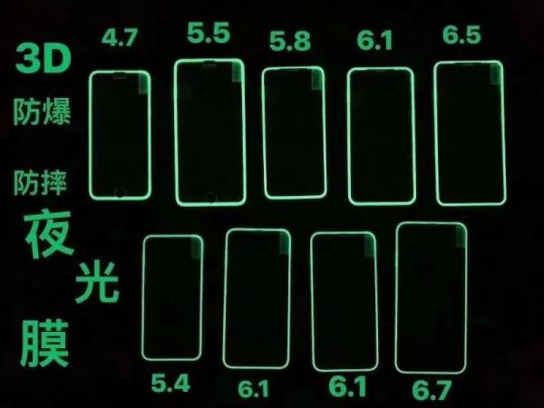Silicone Edge Transparent Screen Protector 3D Full Glue Luminous