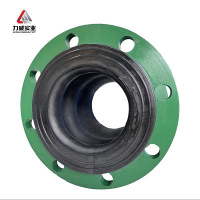 Double Sphere Flexible Rubber Joint With Noise Reduction Carbon Steel Galvanized Flange Working Temperature -30C-150C
