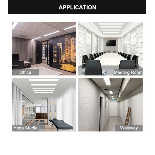 Custom Size LED Panel Light with Smart Control and 50000 Hours Lifespan for Office and Home