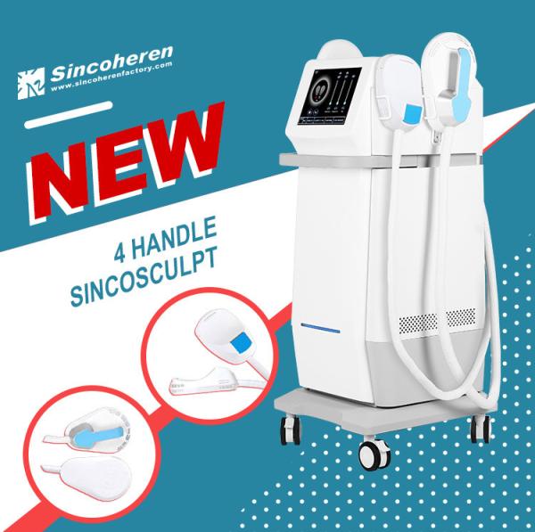EMSLIM Body Slimming Beauty Equipment , Fat Sculpting Machine White Color