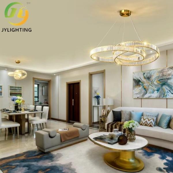 Modern Luxury Crystal Chandelier Sleek Oval LED Ceiling Light For Dining Room Living Room Kitchen Island