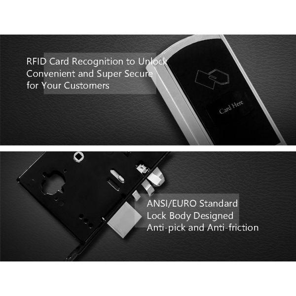 Умные Кейлесс замки гостиницы оцинковывают нержавеющую сталь сплав/304 2 пути открыть