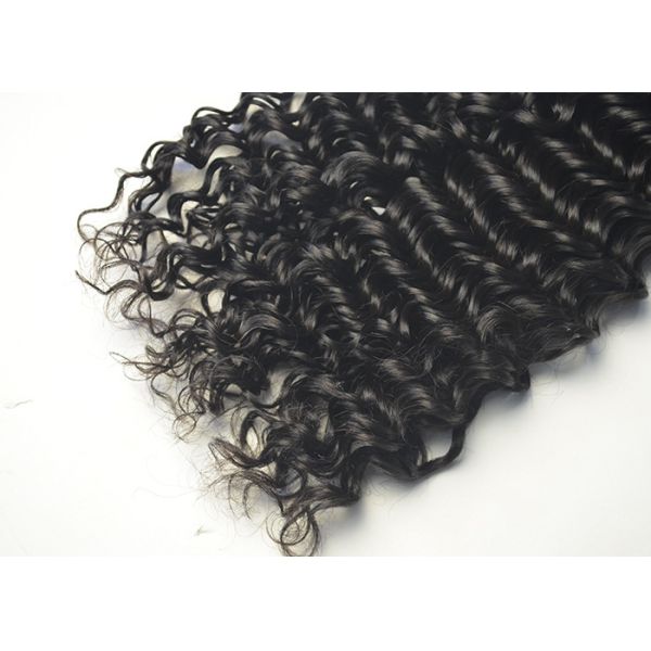 Deep Wave Natural Black Virgin Peruvian Hair Extensions 10