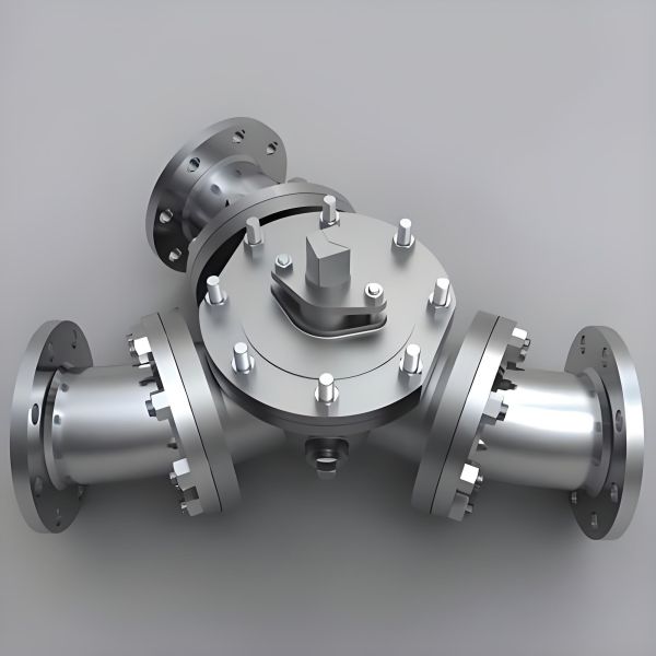 3 Way Flange Ball Valve Stainless Steel 304 316 L/T Port Manual Three Way Ball Valve for Water Oil Gas