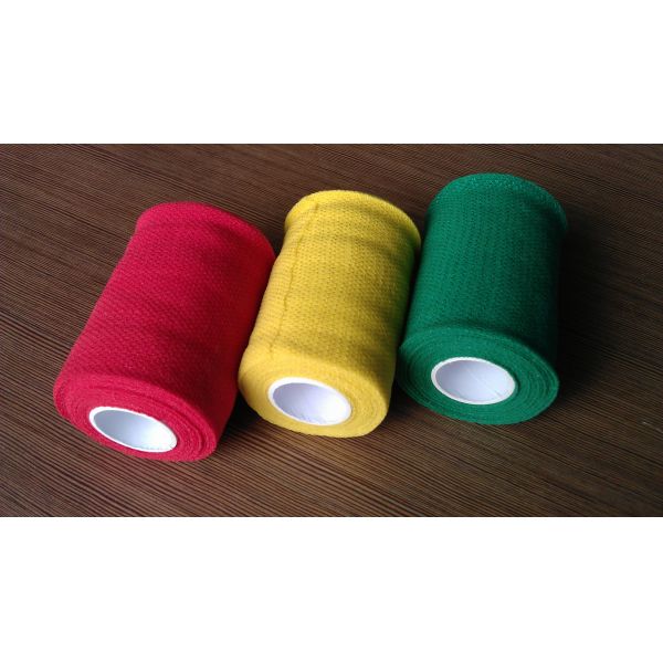 Uno mismo - abrigo auto-adhesivo coloreado respirable adherente del vendaje el elástico PBT